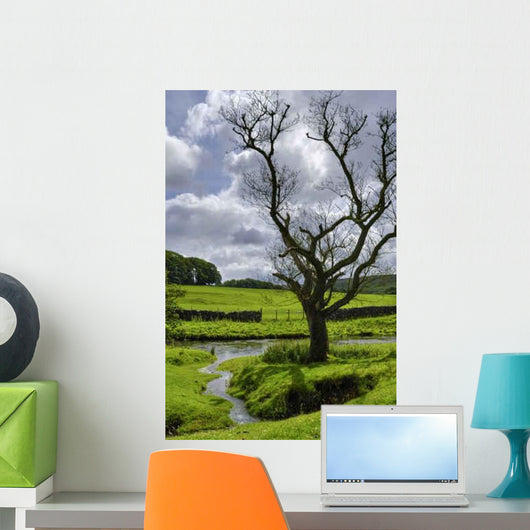 Tree near Water Wall Decal