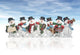 snowmen Wall Mural