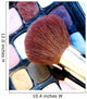 makeup display and brush after makeup was done Wall Mural