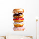 Assorted Donuts on white Wall Decal
