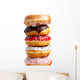 Assorted Donuts on white Wall Decal