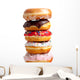 Assorted Donuts on white Wall Decal