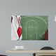 Basketball in chalkboard with play Wall Mural
