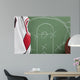 Basketball in chalkboard with play Wall Mural