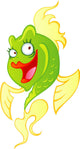 Cute Yellow and Green Wall Decal
