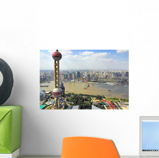 China Shanghai Pearl Tower Wall Decal Design 1
