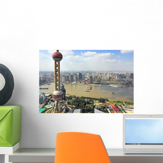 China Shanghai Pearl Tower Wall Decal Design 1