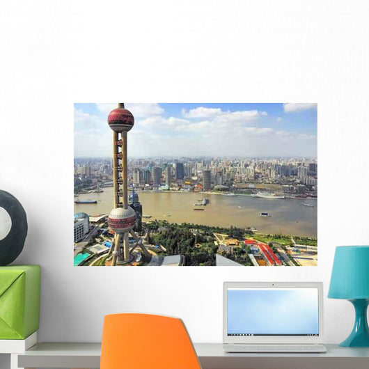 China Shanghai Pearl Tower Wall Decal Design 1