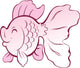 Pink Fish Is Smiling Wall Decal