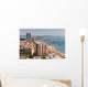 Aerial View at the Beach of Barcelona, Spain. Wall Mural