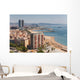 Aerial View at the Beach of Barcelona, Spain. Wall Mural