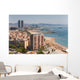 Aerial View at the Beach of Barcelona, Spain. Wall Mural