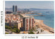 Aerial View at the Beach of Barcelona, Spain. Wall Mural