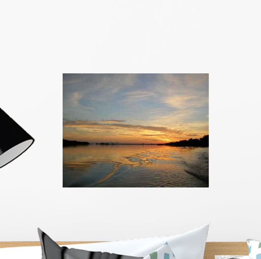 Sunset Rio Negro Amazon Wall Decal