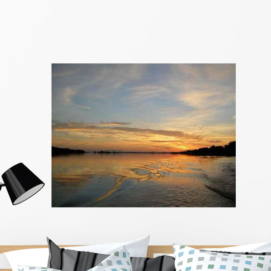 Sunset Rio Negro Amazon Wall Decal