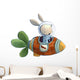 Space Rabbit Rocket-ship Wall Decal