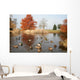 pond and ducks Wall Mural