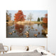 pond and ducks Wall Mural
