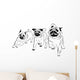 Racing Pugs - Pugs Wall Decal