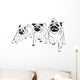 Racing Pugs - Pugs Wall Decal