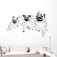 Racing Pugs - Pugs Wall Decal