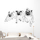 Racing Pugs - Pugs Wall Decal