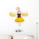 Oktoberfest girl Wall Decal