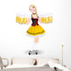 Oktoberfest girl Wall Decal