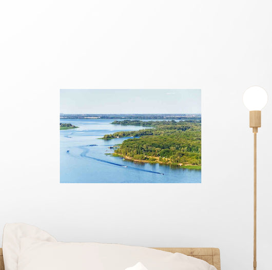 Summer Riverscape Wall Decal