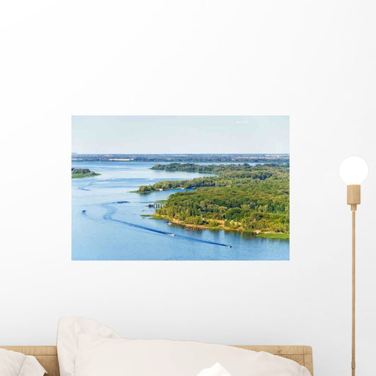 Summer Riverscape Wall Decal