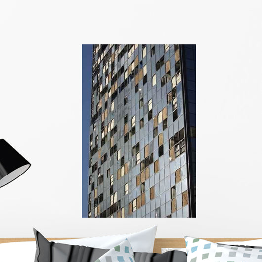 Damaged Building Hurricane Wilma Wall Decal