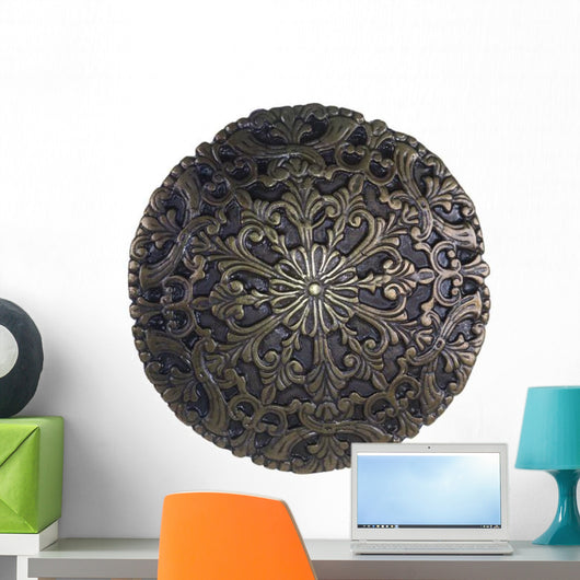 Ancient Copper Emblem Shield Wall Decal