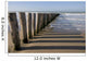 Poles stabilize the sand - Berck-sur-Mer Beach Wall Mural