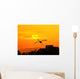 Egrets Play Sunset Wall Mural