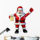 santa with beer 2 Wall Decal