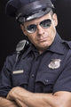 Tough Uniformed Street Cop Wall Decal