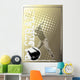 Baseball Golden Poster Background 4 Wall Mural