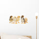 Five Baby Chickens Wall Decal
