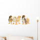 Five Baby Chickens Wall Decal