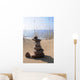 stone tower beach meditation relax sand Wall Mural