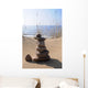 stone tower beach meditation relax sand Wall Mural