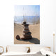stone tower beach meditation relax sand Wall Mural