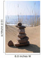 stone tower beach meditation relax sand Wall Mural