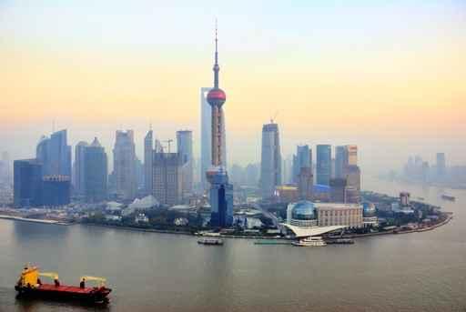 China Shanghai Pudong Skyline Wall Decal