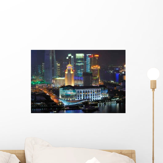 China Shanghai Pudong Buildings Wall Decal