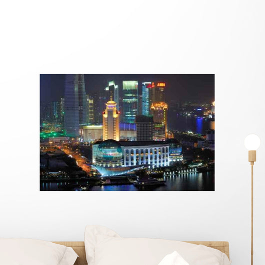 China Shanghai Pudong Buildings Wall Decal