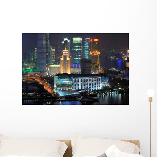 China Shanghai Pudong Buildings Wall Decal