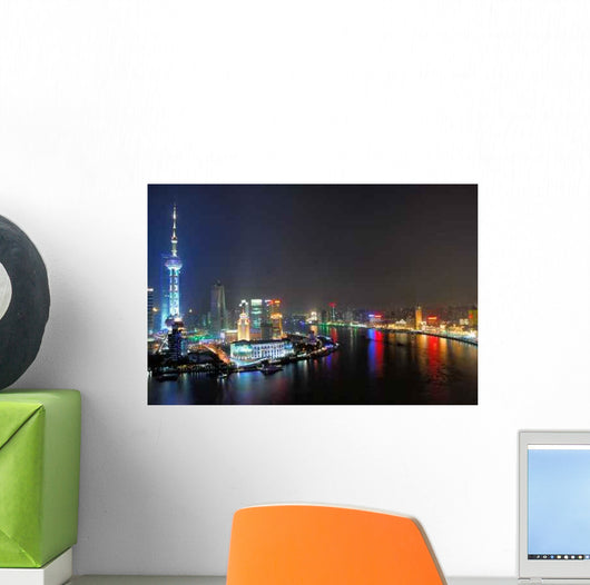 China Shanghai Huangpu River Wall Decal Design 1