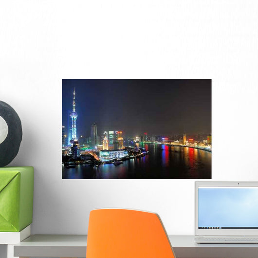 China Shanghai Huangpu River Wall Decal Design 1