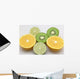 Lime Orange and Kiwi Wall Mural